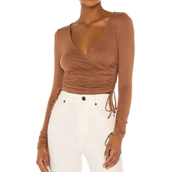 Lovers + Friends Tops - Lovers and Friends Dory Top Brown Size Small